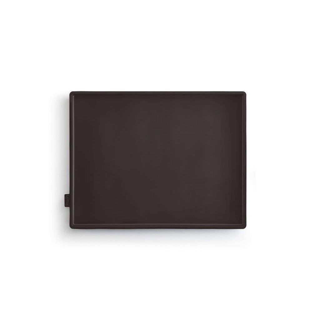 Tapis de cuisson à rebord 40 x 30 cm marron - Visuel 0